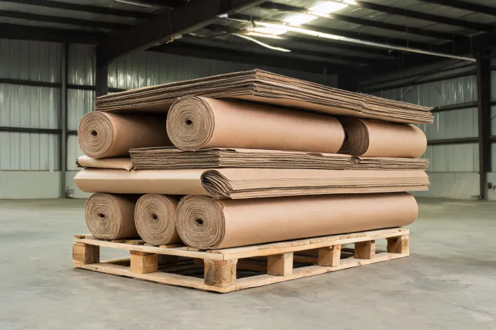 Ram Board rolls and boards staged for jobsite delivery
